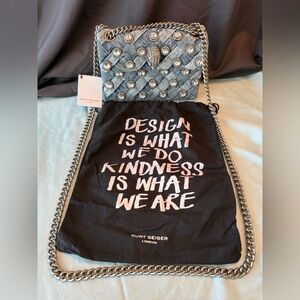 NWT Kurt Geiger Mini Kensington Convertible Denim
Crossbody/Shoulder Bag